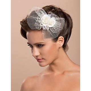 Tulle Wedding Bridal Two Flowers/ Corsage/ Headpiece