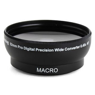 Professional 52mm 0.45x Wide Angle and Macro Conversion Lens
