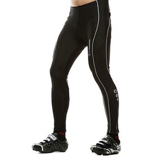 Mens 100% Polyester Cycling Long Pants (Black)