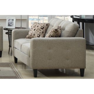 Emerald Home Furnishings U3830B 01 09 Upton Loveseat with 2 Accent Pillows