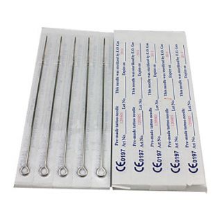 50PCS Sterile Stainless Steel Tattoo Needles 25 9RS 25 7M1