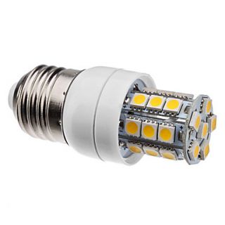 E27 3.5W 27x5050 SMD 300LM 2800 3200K Warm White Light LED Corn Bulb (230V)