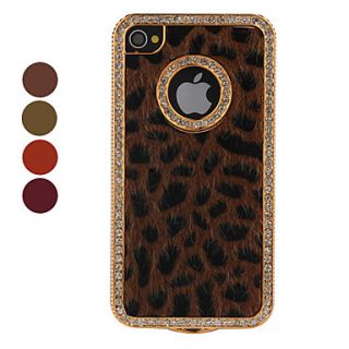 Leopard Skin Styled Protective Case for iPhone 4 and 4S (Assorted Colors)