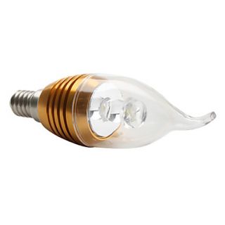 E14 3W 160LM 6500K Natural White Light LED Candle Bulb (220V)