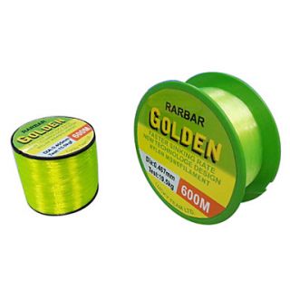 Golden Yellow Monofilament Fishing Line 600m