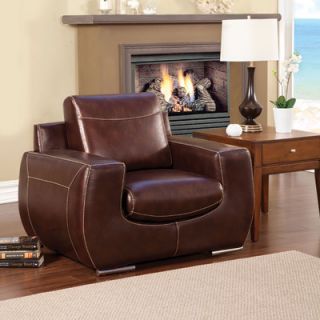 Hokku Designs Elvira Leather Chair IDF 6032 WHT C / IDF 6031 CHO C Color Dar