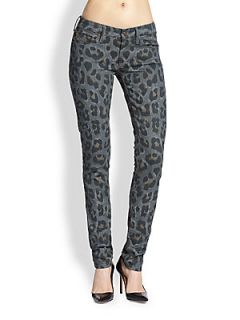 MOTHER The Looker Leopard Skinny Jeans   Paw