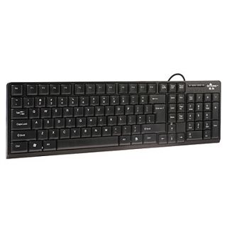 Ergonomic Waterproof QWERTY PS/2 Keyboard