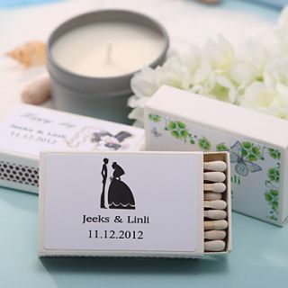 Personalized Matchboxes   Sweet Lovers (Set of 12)