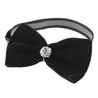 Classical Black Tiny Adjustable Bow Tie for Dogs Cats