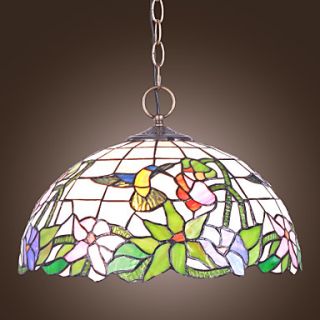 Tiffany 2   Light Pendent Lights with Hummingbird Pattern