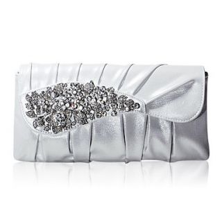 Gorgeous Charming PU Shell With Crystal Material Evening Handbags/ Clutches More Colors Available
