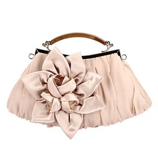 Elegant Polyester with Flower Evening Handbag/Top Handle Bag(More Colors)