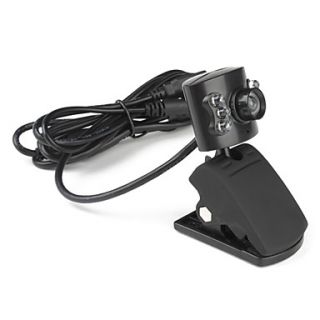 6 LED 5.0 Megapixels USB 2.0 Clip on PC Camera Webcam with Microphone