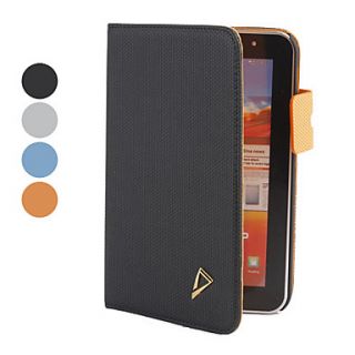 7 PU Case with Card Pocket and Stand for Samsung Galaxy Tab Plus P6200
