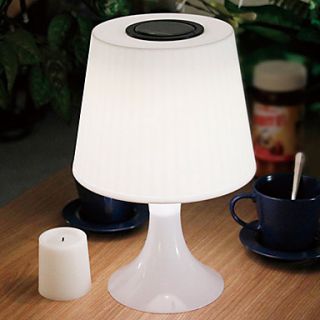 0.25W Comtemporary White Table Light with LED Light Solar Powered