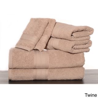 Laura Ashley Cotton Solid 6 piece Towel Set