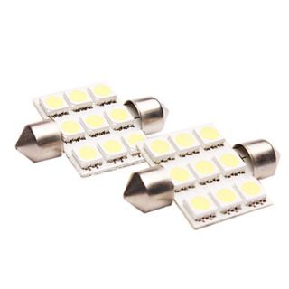 LED Car Reading Light with 9 LEDs in White Light (Comes in Pair, 1.8W, 5050, Lumen(LM) 100, Color Temperature 6000 6500K, 12V)