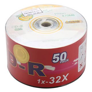 99Min 870MB CD R Disk for 1X 32X High speed Driver (50 pack)