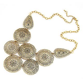 Vintage Hollow Out Buds Alloy Necklace