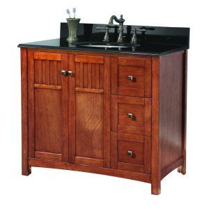 Foremost KNCABK3722D Knoxville 37 Vanity with Granite Top