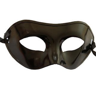 Mysterious Flattop Black PVC Party Half face Mask