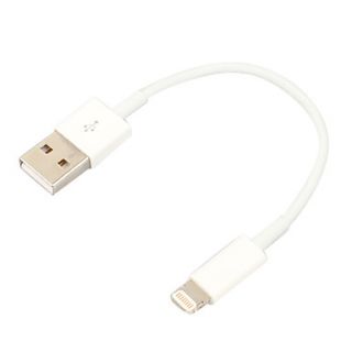 8 Pin Apple 8 Pin to USB Data Sync and Charge Cable for iPhone 5,iPad mini,iPods (White,15CM)