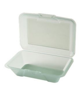 GET Eco Take Out Series, 1 Compartment, 9 x 6 1/2 x 2 1/2, Poly, Jade
