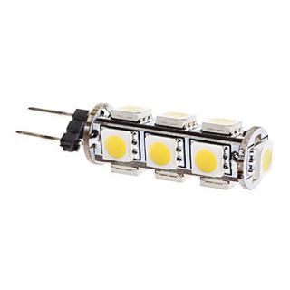 G4 2W 13x5050 SMD 160 180LM 3000 3500K Warm White Light LED Corn Bulb (12V)