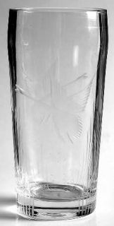 Imperial Glass Ohio Mallard 13 Oz Flat Tumbler   Stem #3400, Cut Duck & Rushes D
