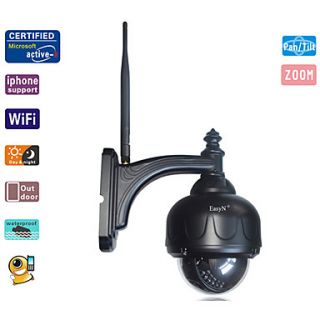 Easyn Waterproof PTZ wifi Ip Camera/cctv Camera With Three times optics zoom and Nightvision