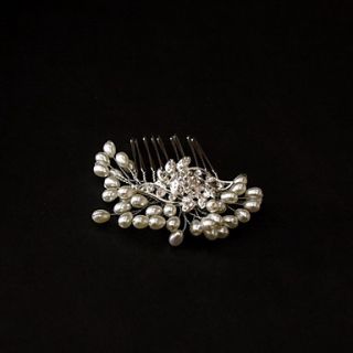 Fashion Alloy With Pearl Womens Hair Combs
