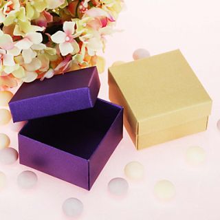 Simple Cuboid Favor Box   Set of 12 (More Colors)