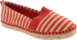 Womens Annie Tanya   Red Stripe Linen Casual Shoes