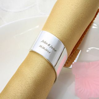Personalized Silver Plated Napkin Ring