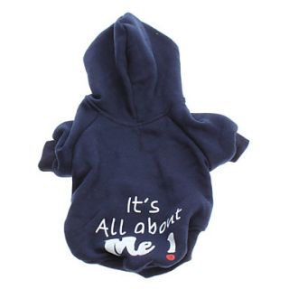 All About Me Style Fleeces Hoodies for Dogs(Navy Blue,XS L)