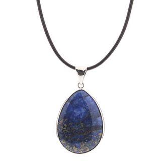 Water drop Shape Lapis Lazuli Gem Necklace