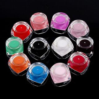 12 Color Natural Pure Color Nail UV Color Gel (12PCS,8ml,Random Color)