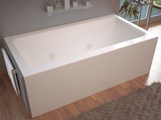 Atlantis Whirlpools 3260SHWR Soho, 32 Inch by 60 Inch Front Skirted, Whirlpool Tub, Right Drain