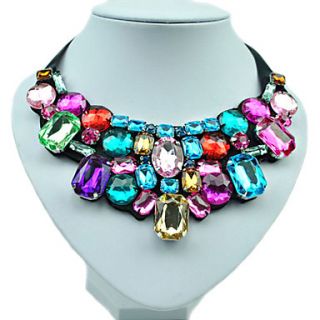Colorful Diamond Stitching By Hand Woven Necklace