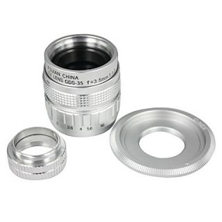 35mm f/1.7 CCTV Lens for nex nex3 nex5 C Mount to NEX adapter Macro Ring