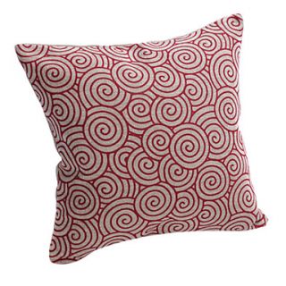 Traditional Circles Cotton/Linen Decorative Pillow Cover