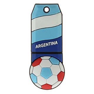 Argentina Ball Shaped Plastic USB Stick 4G