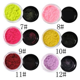 1PCS Velvet Nail Art Decorations No.7 12(8ml,Assorted Colors)