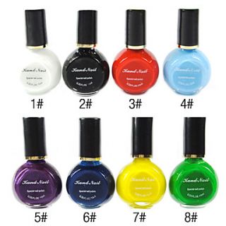 1PCS Multi color Top Coat Nail Polish for Stamping(10ml,Assorted Colors)