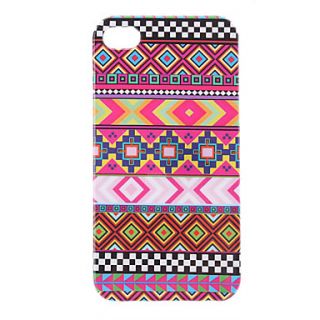 Purple Stripe Pattern Protective Hard Case for iPhone 4/4S