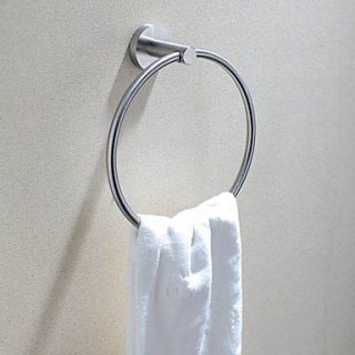 Contemporary Polished Finish Stainless Steel Towel Ring