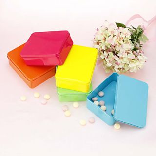 Cuboid Matel Favor Tin   Set of 6 (More Colors)