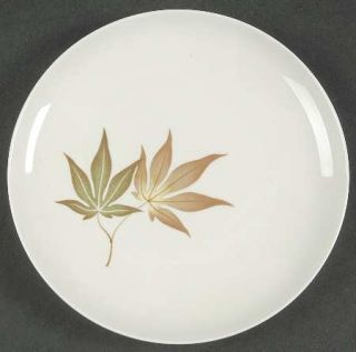 Franciscan Twice Nice Salad Plate, Fine China Dinnerware   Green & Brown Leaves