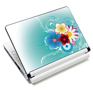 Flowers Pattern Laptop Protective Skin Sticker For 10/15 Laptop 18643(15 suitable for below 15)